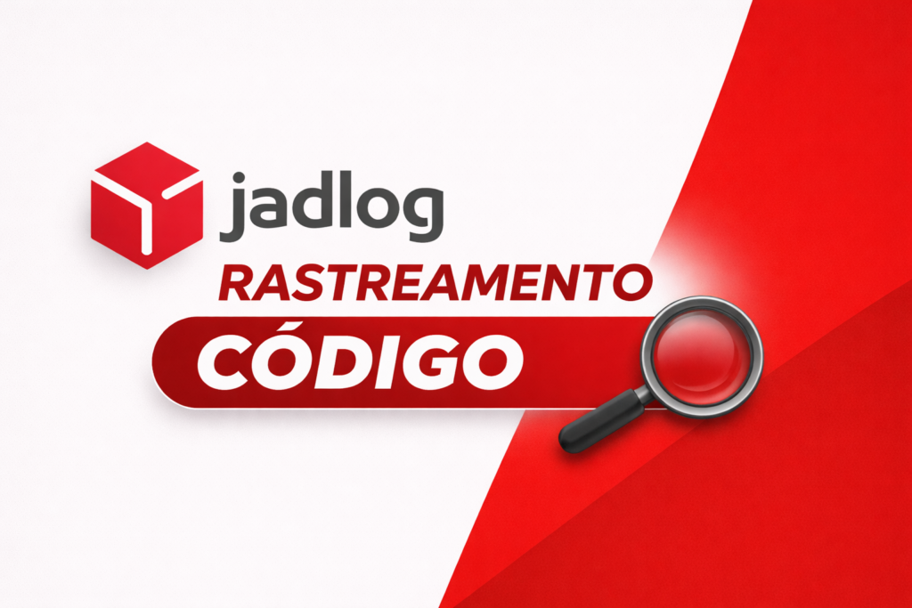 Tela de rastreamento Jadlog mostrando o status da entrega com código de rastreamento inserido para consulta em tempo real.
