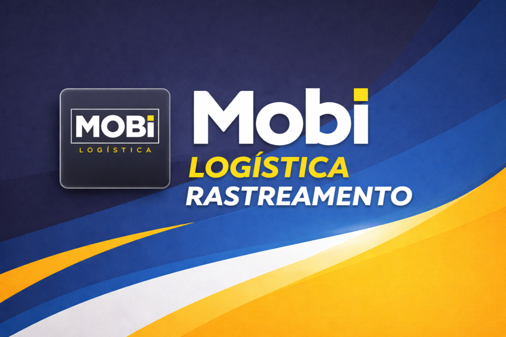 Tela de rastreamento da Mobi Logística mostrando status da entrega, localização atual e detalhes do envio em tempo real