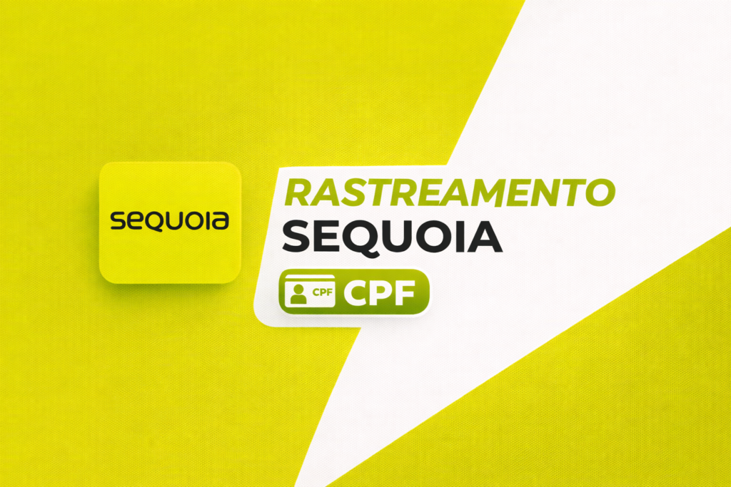 Tela de rastreamento Sequoia CPF mostrando status da entrega, localização atual e previsão de entrega da encomenda